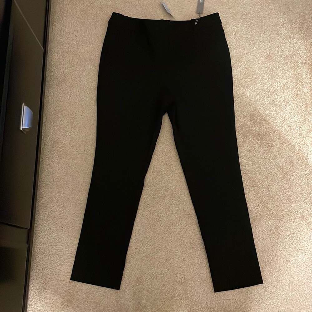 NWT LOFT high waist skinny, ankle length, black pants 10P
